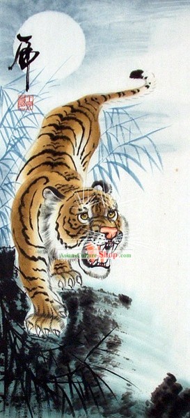 Производительность китайского кино и сцены и Photo Studio Prop - Традиционная картина тигр