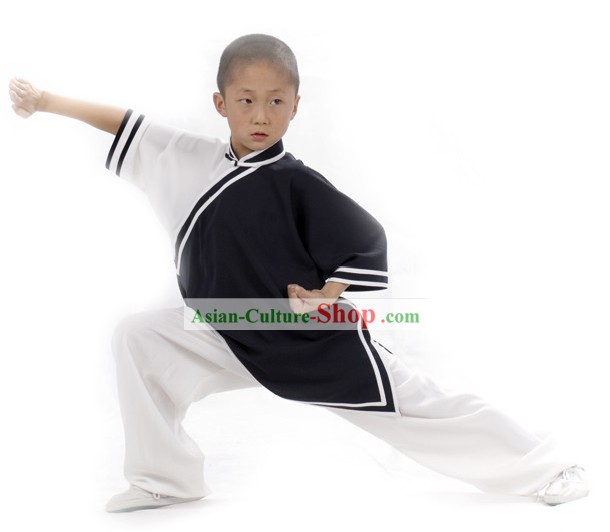 Chinoise Lin professionnel des arts martiaux du Tai Chi ensemble uniforme complet pour les enfants