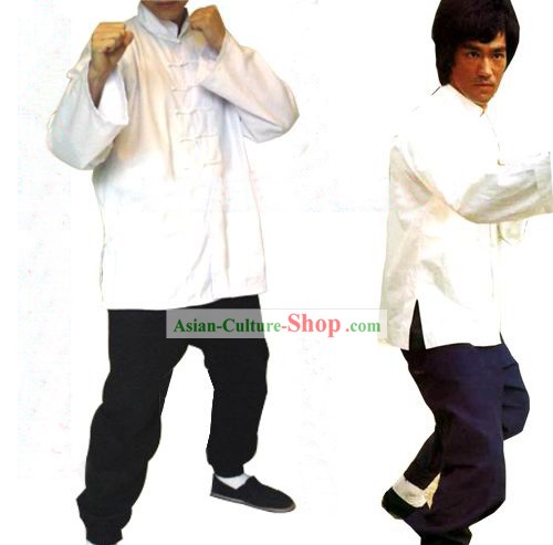 Chinese Traditional Bruce Lee Style Martial Arts Uniform Complete Set