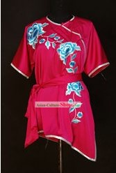 China Martial Arts Tai Chi Embroidered Flower Uniform