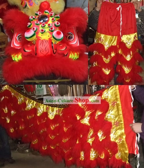 GLOW AT NIGHT Top Lion Dance Costume Complete Set