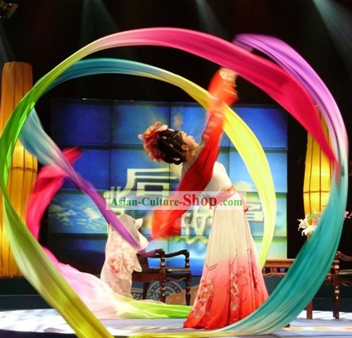 473 pollici a colori di transizione cinese Silk Ribbon Danza