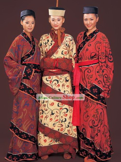 Ancient Chinese Han Mandarin Qu Ju Clothing