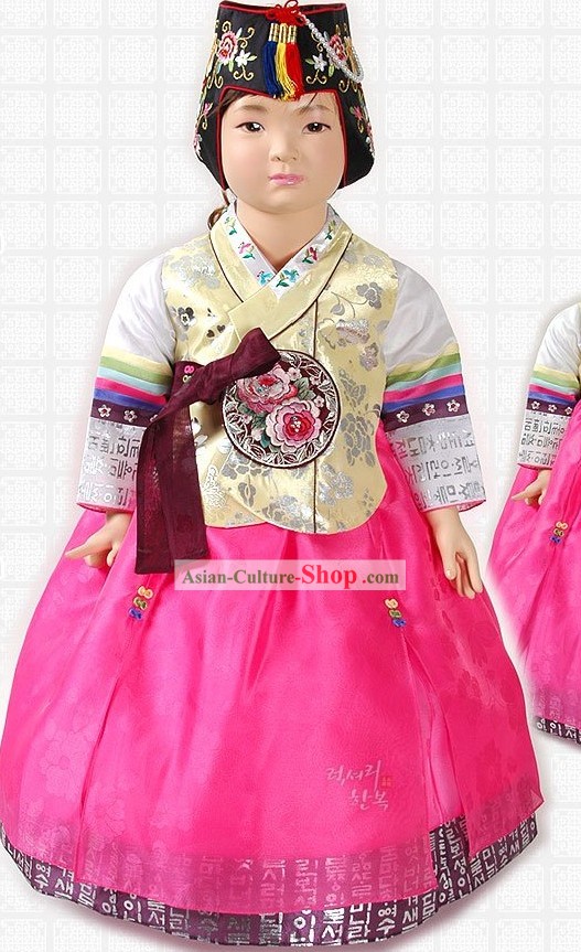 Ancient Korean Hanbok Dress for Girls