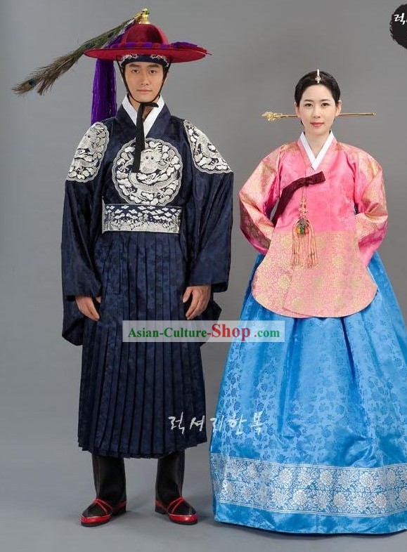 Ancient Korean Wedding Dress for Men and Women