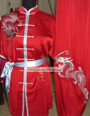 Chinesische Drachen bestickt Wushu Competition Suit