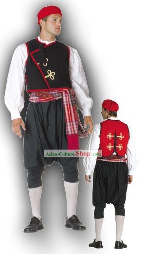 Cyclades Male Traditional Greek Dance Costume