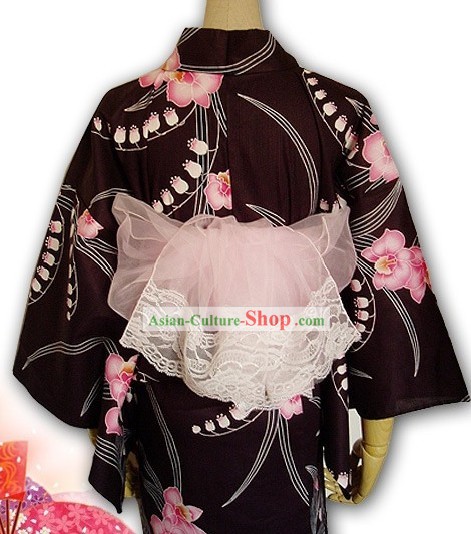 Giapponese Yukata Kimono Sash Lace