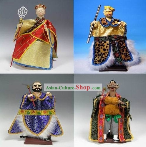 Chinoise Journey main à l'Ouest quatre marionnettes Set