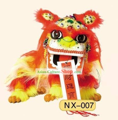 Feliz Festival Celebration Lion Toy Puppet Dança