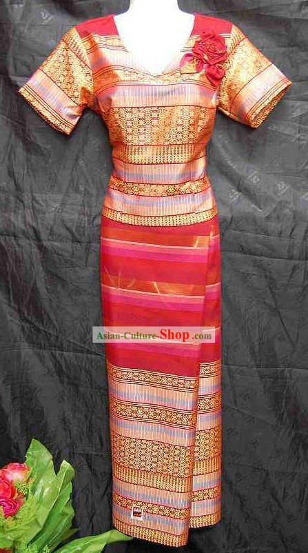 Traditional Thai Dance Costume Complete Set