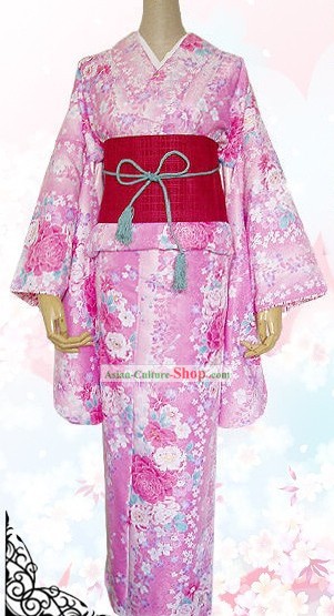 Японский платье кимоно, пояса, сумки и Джета Комплекте