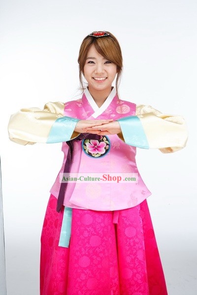 Modern Korean Hanbok Clothing for Young Girl
