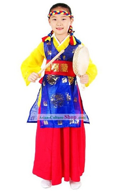 Korean Fan Dance Costume Complete Set