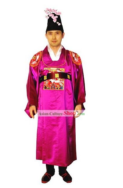 Ancient Korean Wedding Dress Set for Bridegroom