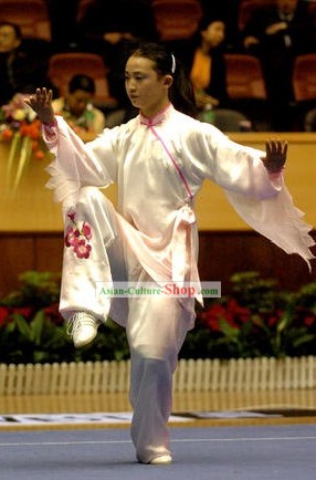 Chinese Professional Silk Tai Chi Clothing Complete Set