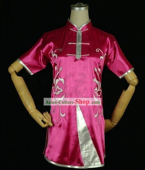 Chinese Embroidery Kung Fu Competition Uniform Complete Set
