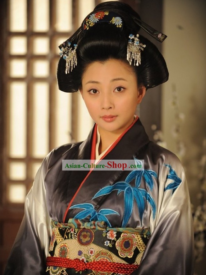 Japanese Kimono Wig Set for Women