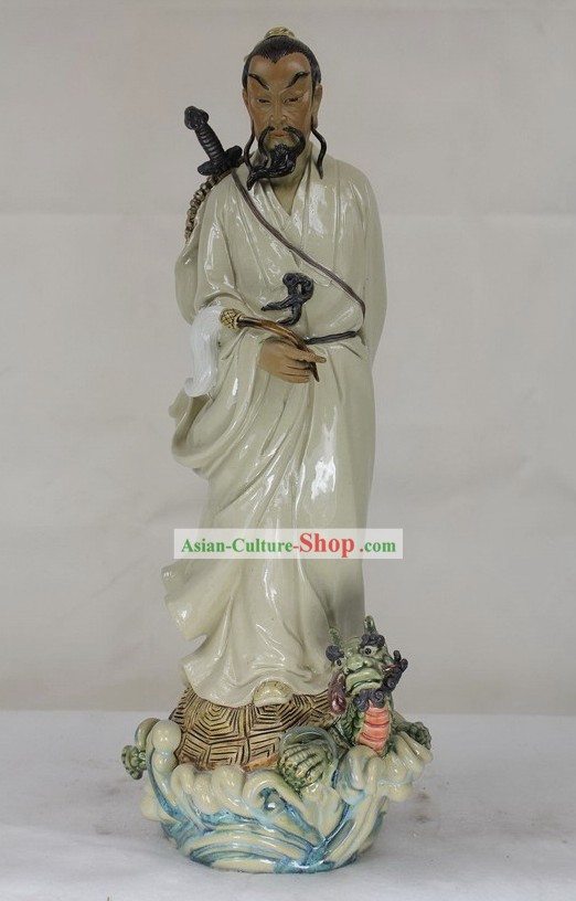 Chinese Taoist Shiwan Ceramics Figurine