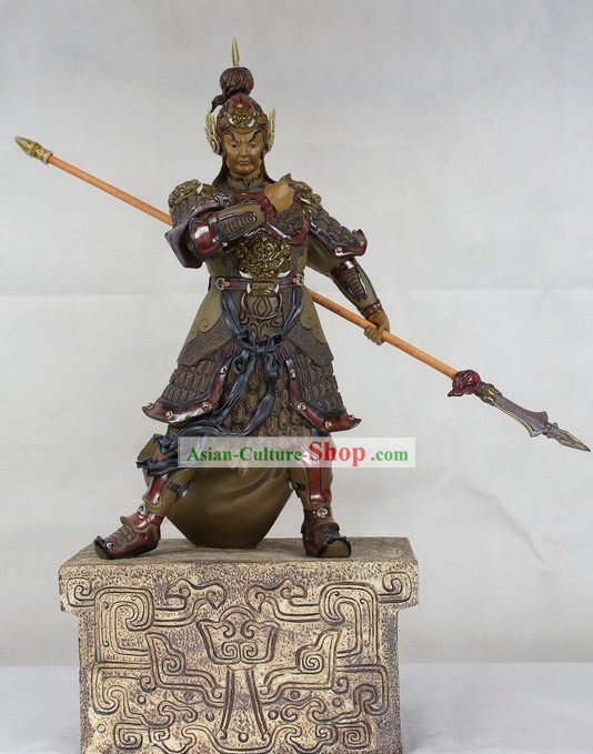 Zhao Yun Chinese Shiwan Ceramic Figurine