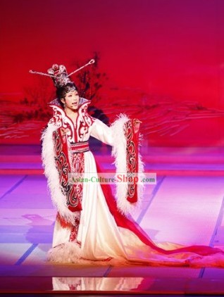 Ancient Beauty Zhao Jun Costumes and Headpiece Complete Set