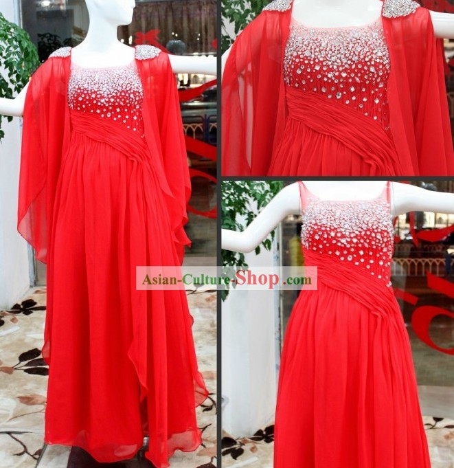 Handmade Chinese Red Wedding Wear for Brides