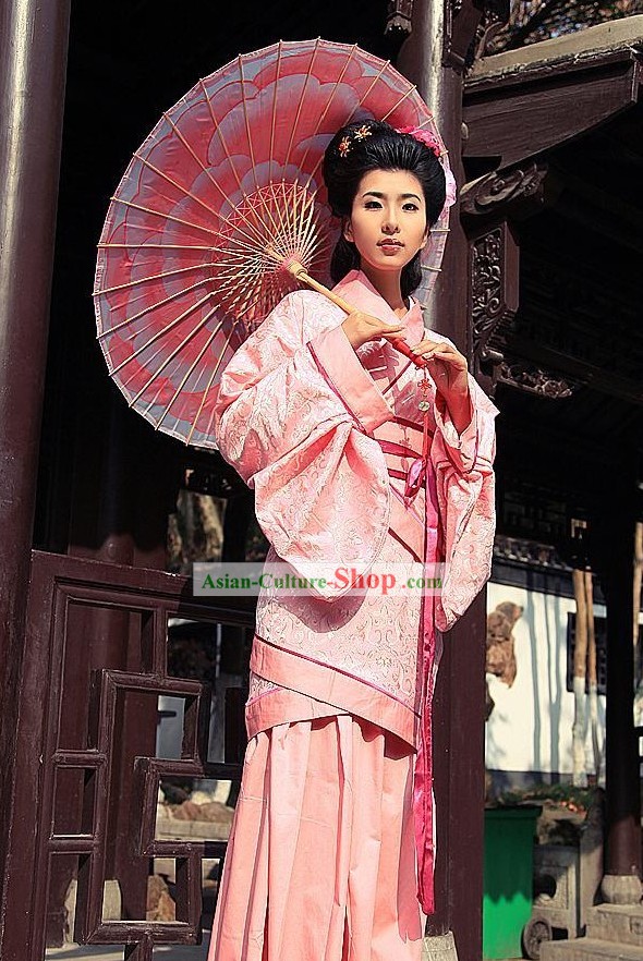 Ancient Chinese Pink Women Han Fu/Hanfu Clothing