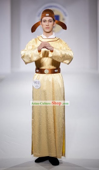 Ancient Chinese Tang Dynasty Men Clothing and Hat