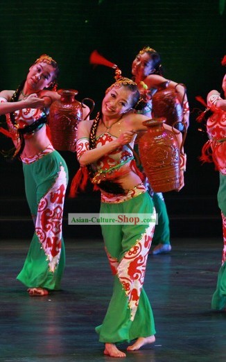 Chinese Folk Dancing Bellyband Costume Set