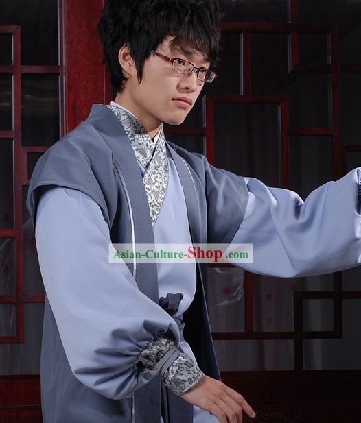 Chinese Ancient Han Dynasty Martial Arts Chivalry Costumes for Men