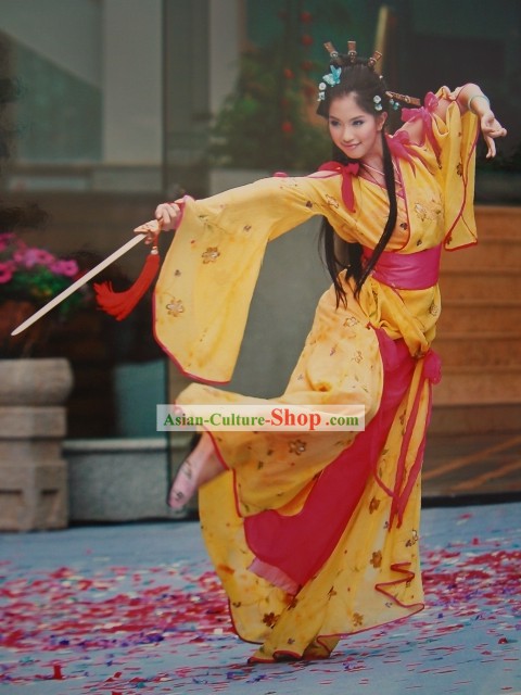Ancient Chinese Swords Dance Costumes Complete Set