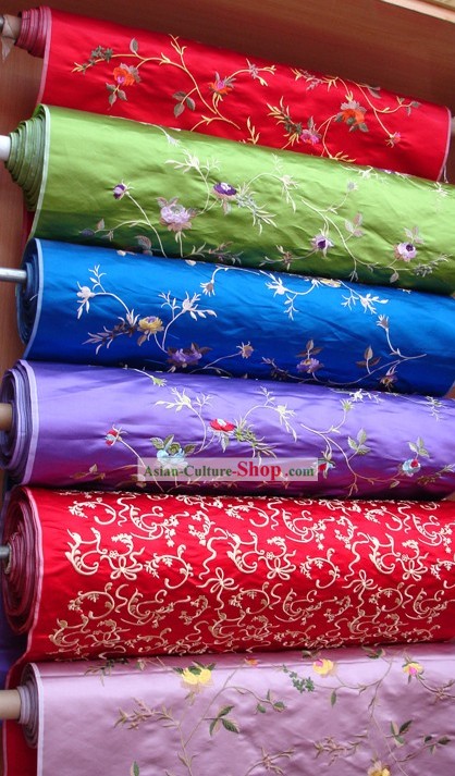 Han Chinese Clothing Embroidery Silk Fabric