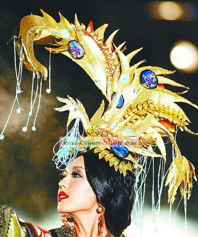 Chinese Beauty Contest Hair Decoration and Costumes Complete Set