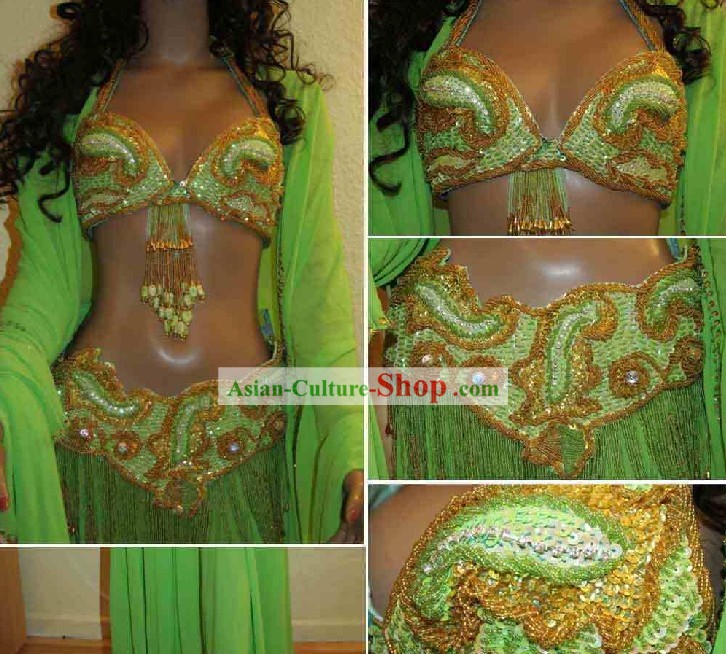 Top Belly Dance Performance Outfit Complete Set for Women