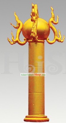 Traditional Large Chinese Inflatable Golden Pillar