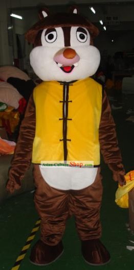 Chinese Uniform Squirrel Mascot Costumes Complete Set