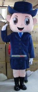 Chinese Women Policeman Mascot Costumes Complete Set