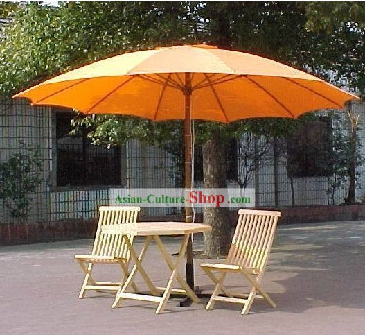Three Meters Large Chinese Hand Made Patio Umbrella