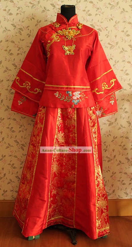 Traditional Chinese Wedding Dress for Bride