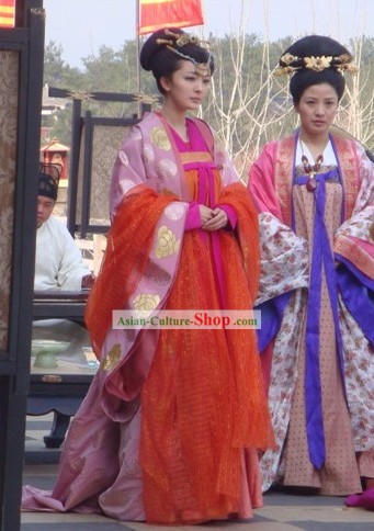 China Tang Dynasty Princess Clothing Complete Set