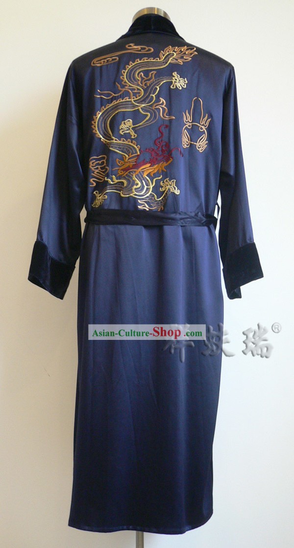 Peking Rui Fu Xiang Silk Dragon Pajama for Men
