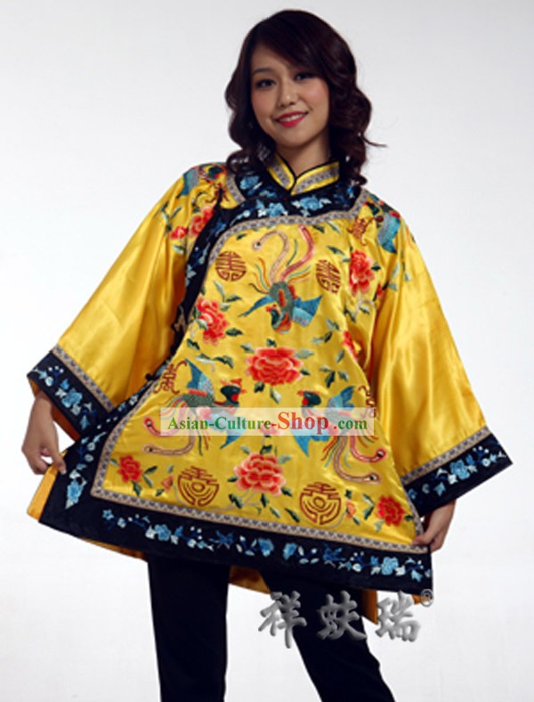Traditional Chinese Rui Fu Xiang Hand Embroidered Garment for Women