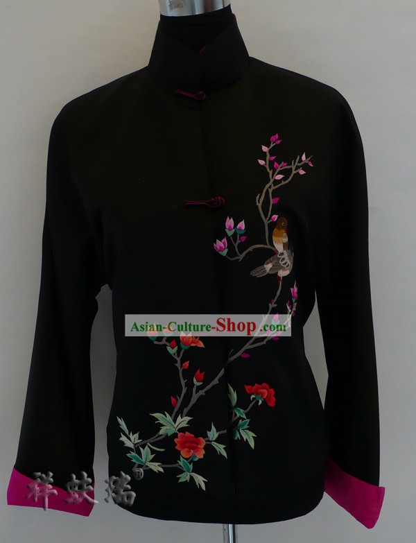 Beijing Rui Fu Xiang Silk Embroidered Tang Suit for Women