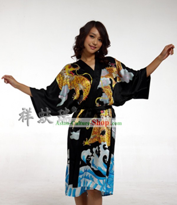 Beijing Rui Fu Xiang Silk Dragon Pajama for Women
