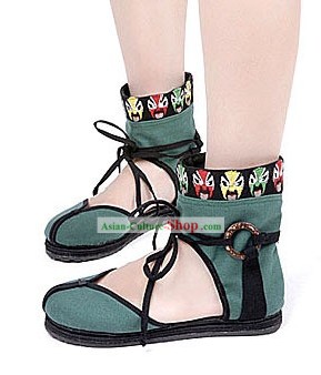 Traditional Chinese Opera Masks Summer Cloth Shoes