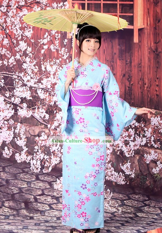 Традиционные японские кимоно Ютака Одежда Оби и Джета Сандал Комплект для женщин