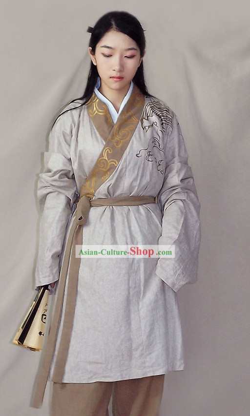 Hand Painted Chinese Traditional Hanfu Garment for Men