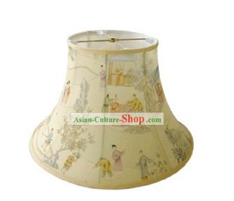 Chinese Classical Hand Painted Silk Lampshade