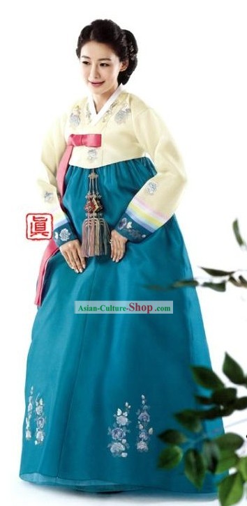 Traditional Korean Hanbok Clothing Complete Set for Women