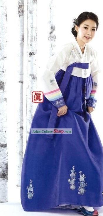 Traditional Korean Women Hanbok Clothing Complete Set